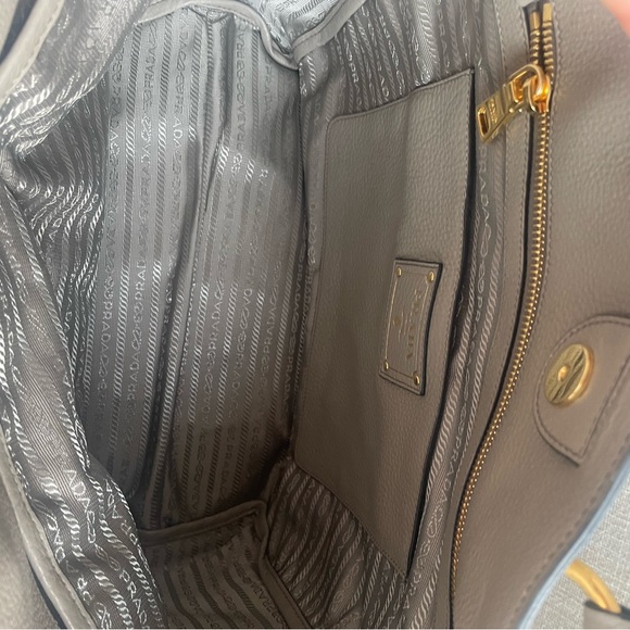 PRADA Grey calf leather Phenix bag New - Picture 8 of 9